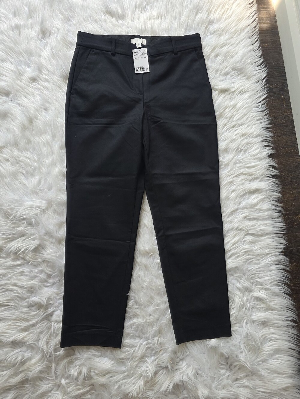 H&M Black Straight-Leg Women's Pants
